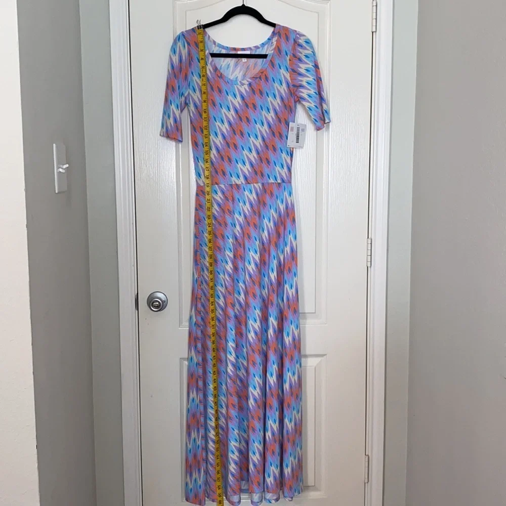 LuLaRoe Ana maxi dress size S geometry pattern - Picture 3 of 12